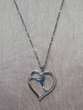 Figure Skater Sterling Silver Necklace